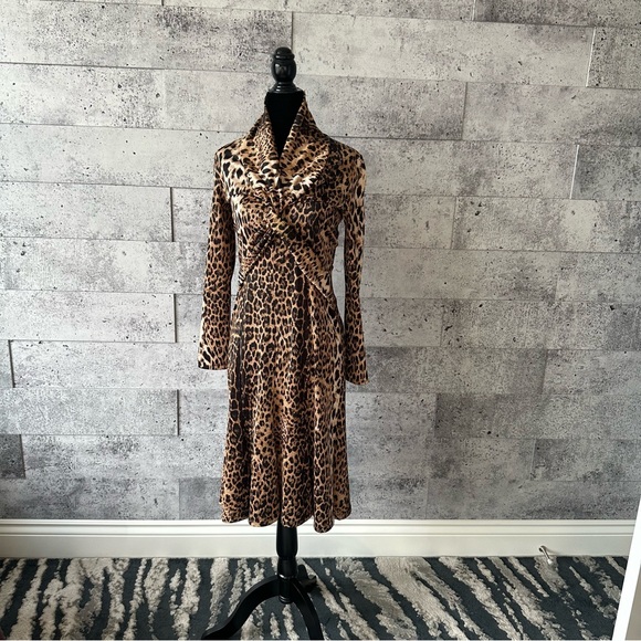 Joseph Ribkoff Leopard Print Dress size 4 - Picture 7 of 7